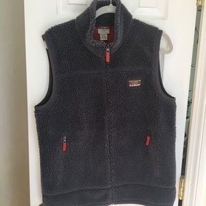 L. L. Bean Retro Pile Fleece Sherpa Vest